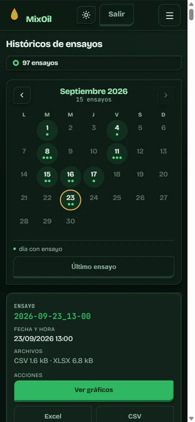 Calendario en el celular